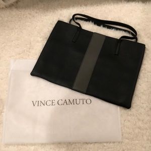 Vince Camuto black tote- Vegan leather